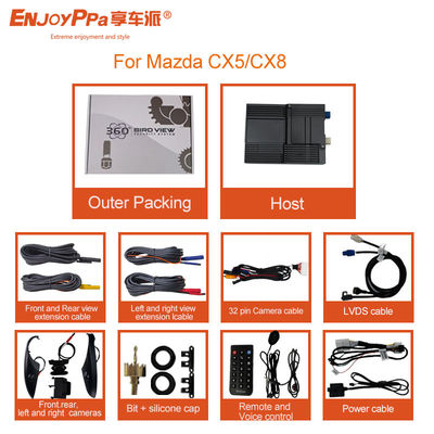 360 뷰 주차 카메라 시스템 마즈다 CX8 야간 시력 고해상도