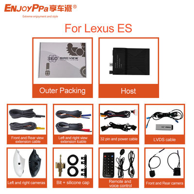 수질 360 뷰 자동차 카메라 시스템 렉서스 ES HD DVR 주차 감시 카메라