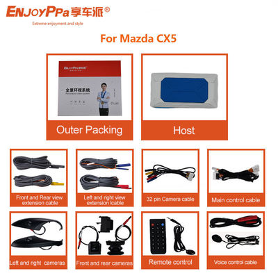 주차 보조 주변 카메라 시스템 자동차 마즈다 CX5 파노라마 뷰